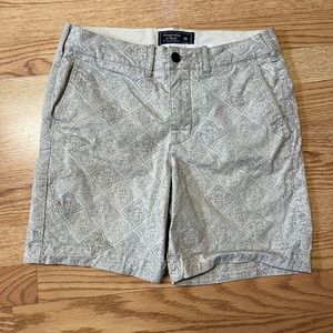 Abercrombie & Fitch Chino stretch Shorts Men's 28 Beige 8" inseam Above The Knee